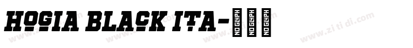 Hogia Black Ita字体转换
